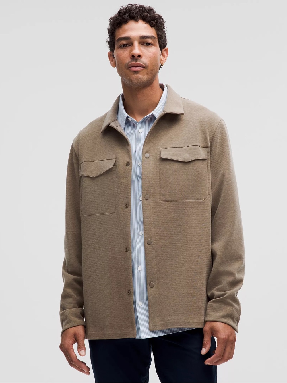 lululemon gridliner fleece overshirt